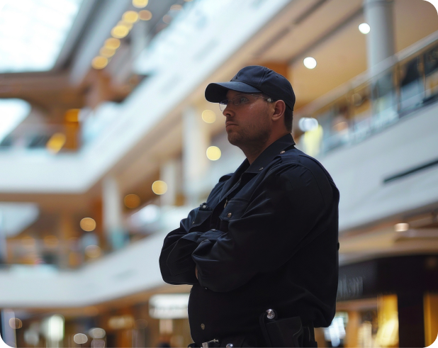Facilities management team working in a commercial office space