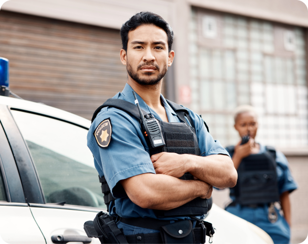 Facilities management team working in a commercial office space