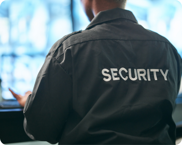 Facilities management team working in a commercial office space