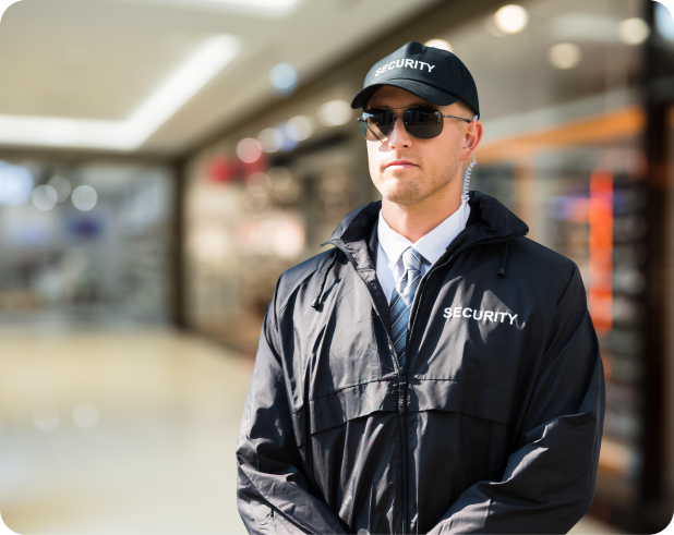 Facilities management team working in a commercial office space