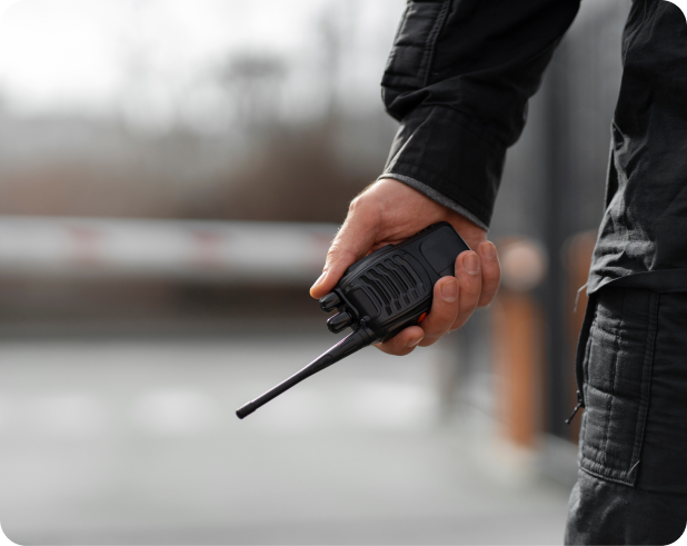 Facilities management team working in a commercial office space