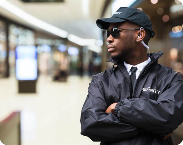 Facilities management team working in a commercial office space